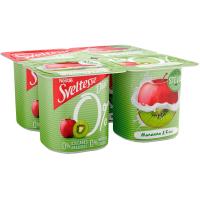 Yogur sabor manzana y kiwi SVELTESSE DUO, pack 4x120 g