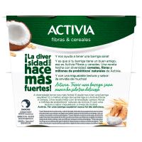 Yogur de coco, avena y nueces ACTIVIA, pack 4x115 g