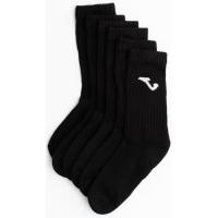 Calcetín deportivo de hombre,caña alta con rizo, negro, talla 43/46 JOMA, 3 pares