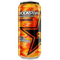 Bebida energética sabor mandarina ROCKSTAR, lata 50 cl