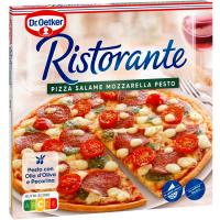 Pizza Ristorante salame mozzarella pesto DR.OETKER, caja 360 g
