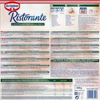 Pizza Ristorante salame mozzarella pesto DR.OETKER, caja 360 g