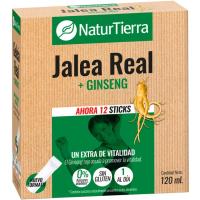 Jalea real con ginseng 12 sticks NATUR TIERRA, caja 120 g