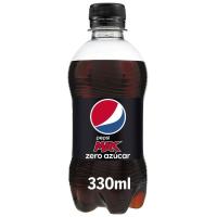 Refresco de cola sin azúcar PEPSI MAX, botellín 33 cl