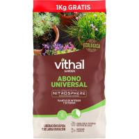 Abono universal Nitrosphere Plus granulado, ecológico VITHAL GARDEN, bolsa 5+1 kg