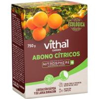 Abono Cítricos Nitrosphere Plus granulado, ecológico VITHAL GARDEN, caja 750 g