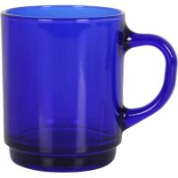 Taza de vidrio color azul Saphir DURALEX, 26 cl