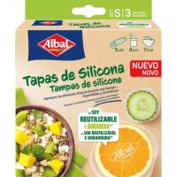 Tapa de silicona pequeña ALBAL, pack 1 ud