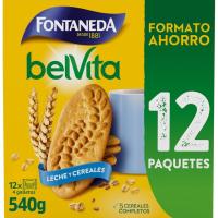 Galleta con leche y cereales FONTANEDA, caja 540 g