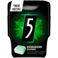 Chicle hierbabuena FIVE, bote 61 g