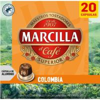 Café Colombia compatible Nespresso MARCILLA, caja 20 uds