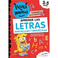 Cuaderno actividades Escuela de Monstruos: Aprende las LETRAS, 3-5 años