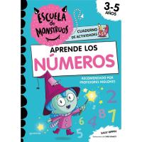 Cuaderno de actividades Escuela de Monstruos: Aprende los NÚMEROS, 3-5 años