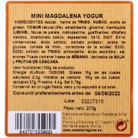 GIMAR jogurt magdalena txikiak, poltsa 250 g