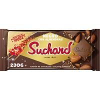 Turrón de chocolate negro con almendras SUCHARD, tableta 230 g