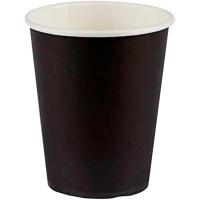 Vaso compostable negro, 200 ml, pack 12 uds
