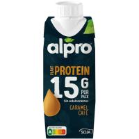 Bebida vegetal soja proteína caramelo y café ALPRO, brik 250 ml