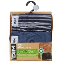 Bóxer de tela hombre algodón orgánico, surtido azul talla M DIM, pack 2 uds