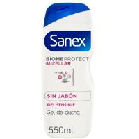 Gel micellar sin jabón SANEX BIOME PROTECT, bote 550 ml