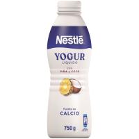 Yogur líquido de piña y coco NESTLÉ, botella 750 g