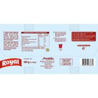 Gelatina refrigerada sabor fresa 0% ROYAL, pack 8x100 g