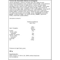 Turrón trufa negra c/guindas&armañac CASA ECEIZA, tableta 250 g