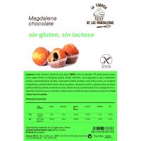 Madalena chocolate s/gluten FÁBRICA DE MAGDALENAS, paquete 220 g