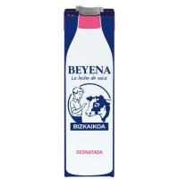 Leche desnatada BEYENA, brik 1 litro