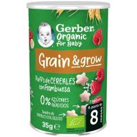 Snack de cereal y frambuesa GERBER, lata 35 g