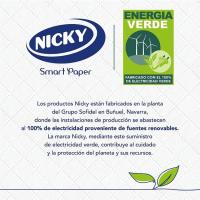 Papel higiénico natura NICKY, paquete 6 rollos