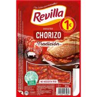 Chorizo tradición REVILLA, bandeja 65 g