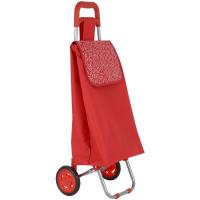 Carro de la compra Rhodes rojo: 2 ruedas, plegable IDEALCASA, 95x36x30 cm
