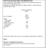 Mermelada de higo negro HELIOS PURAFRUTA, frasco 250 g