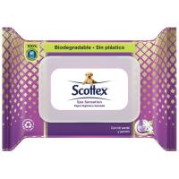 Papel higiénico húmedo spa sensation SCOTTEX, paquete 66 dosis
