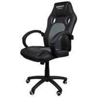 Silla de escritorio gaming Draco negra, regulable PRIXTON, 62x66x112-122 cm