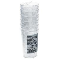 Vaso cónico para aperitivo de plástico transparente reutilizable 72 cc, pack 6 uds