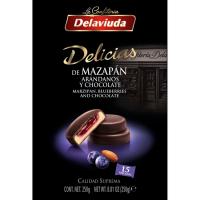 Delicias de mazapán, arándanos y chocolate DELAVIUDA, lata 250 g
