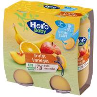 Potito de frutas variadas HERO, pack 2x235 g