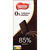 Chocolate negro 85% sin azúcar NESTLÉ, tableta 115 g
