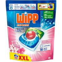 Detergente en cápsulas WIPP POWER FLORAL, bolsa 55 dosis