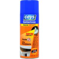 Cola de contacto en spray, pulverizador regulable, alta resistencia CEYS, 400 ml
