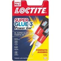 LOCTITE SUPER GLUE-3 power gel duo itsasgarria, malgua, kolpeekiko erresistentea, 3+3 g