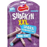 Fuet mini snackin XXL CAMPOFRÍO, bolsa 140 g