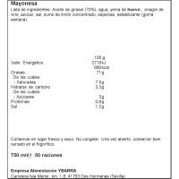 Mayonesa YBARRA, frasco 750 ml