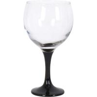 Copa de cristal para combinado con pie negro, 710 ml