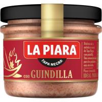 Paté de guindilla LA PIARA TAPA NEGRA, frasco 110 g