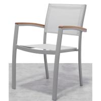 Sillon Ragusa de aluminio y madera FSC CORE COLLECTION, 58x55x85 cm