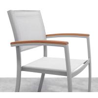 Sillon Ragusa de aluminio y madera FSC CORE COLLECTION, 58x55x85 cm