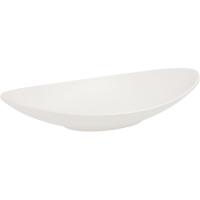 Plato oval blanco en melamina Select QUID, 18x10,5x3 cm