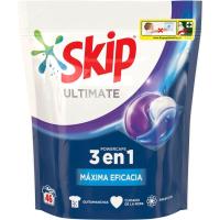 Detergente en cápsulas SKIP ULTIMATE EFICACIA, caja 46 dosis